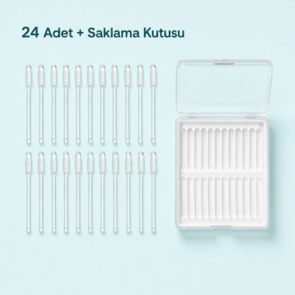 Kulasis™ - Yapışkan Uçlu Yıkanabilir Kulak Temizleme Çubuğu
