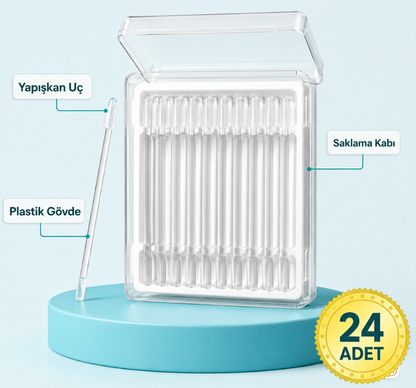 Kulasis™ Yapışkan Uçlu Yıkanabilir Kulak Temizleme Çubuğu